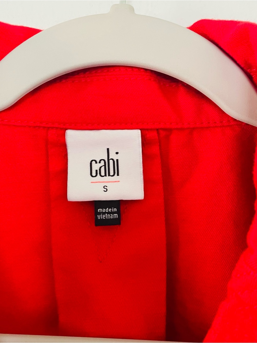CAbi Vibrant Red Jean Jacket - Picture 2 of 9